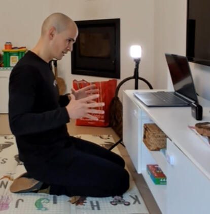 Tiago da Movita a dar treino online personalizado para grupo de grávidas